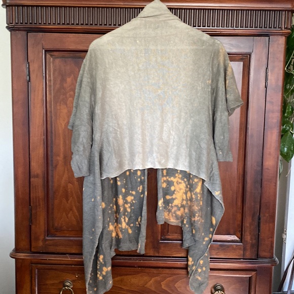 Ralph Lauren RLX 100% Linen knit shrug glorious fall colours, olive orange - Picture 2 of 10